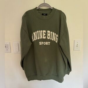 Anine Bing Sport Green Sweatshirt